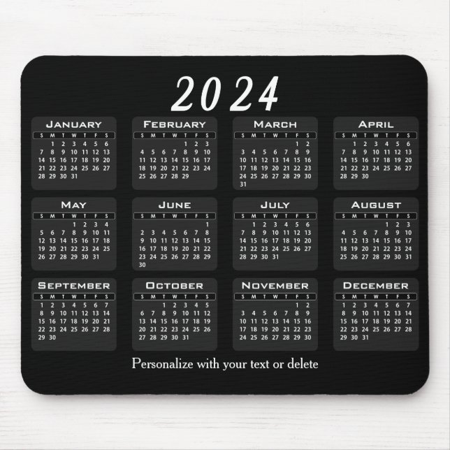 2021 Calendar - Year Mouse Mat (Front)