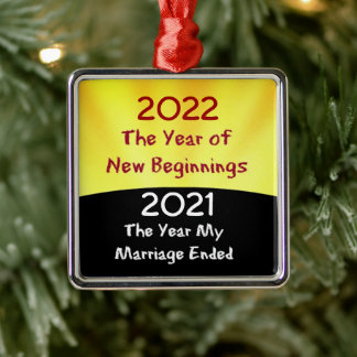 2021 Celebrate the Divorce Metal Tree Decoration