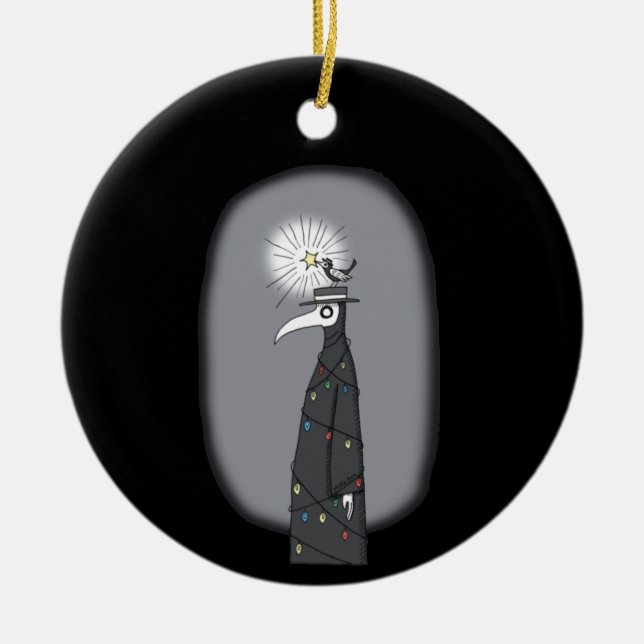 2021 Christmas ornament Plague Doctor tree Custom (Front)