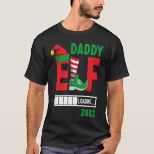 2021 Christmas Pregnancy Announcement Daddy Elf 20 T-Shirt