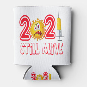 2021 COVID get vaccinated & Stay safe Can Cooler