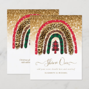 2021 Custom Christmas Rainbow Gold Glitter Glam
