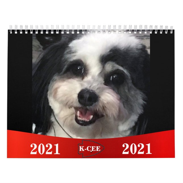2021 Cute K-Cee Zuchon Dog Calendar (Cover)