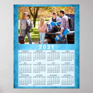2021 Family Photo Calendar 11x14 Poster