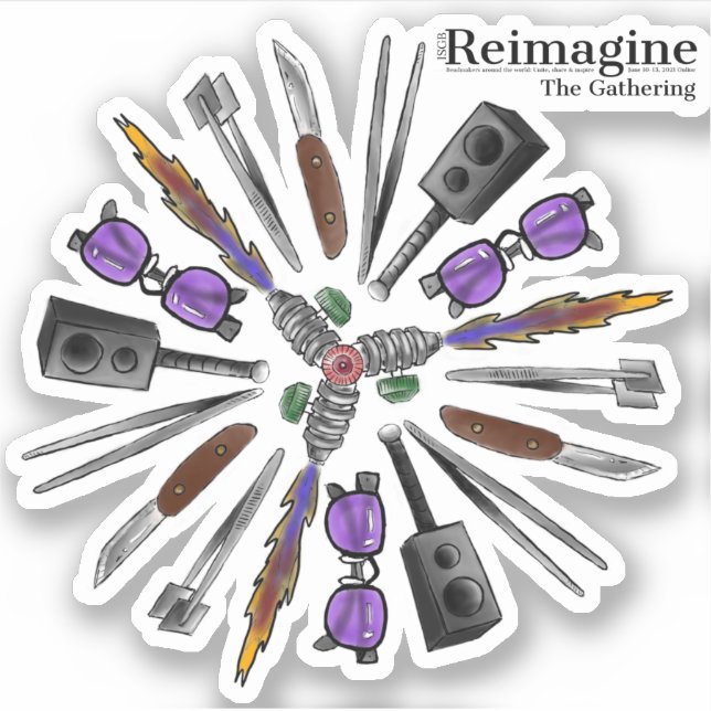 2021 Gathering T-shirt Design Sticker (Front)