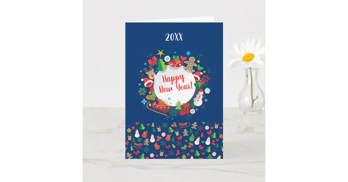 2021 Happy New Year! Christmas Winter Holiday Card ...