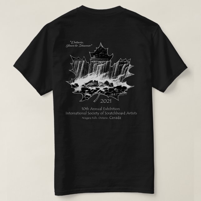 2021 ISSA Exhibition t-shirt - dark colour shirts  (Design Back)
