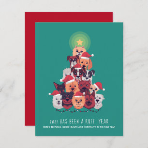 2021 It's been a RUFF Year DOG Christmas Tree