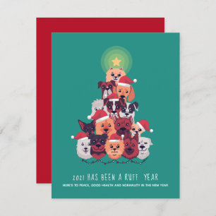 2021 It's been a RUFF Year DOG Christmas Tree