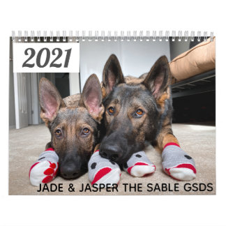 2021 Jade & Jasper the Sable GSD's Calendar