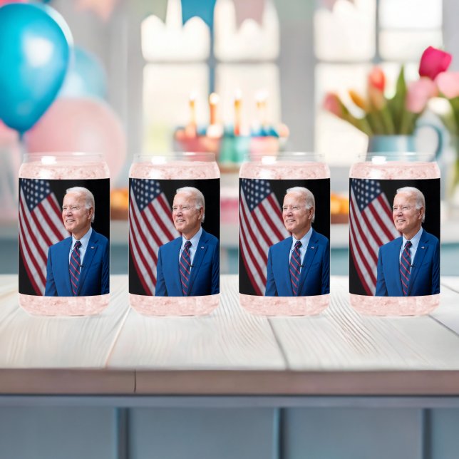 2021 Joe Biden US President Portrait Can Glass (Insitu (Baby Shower))