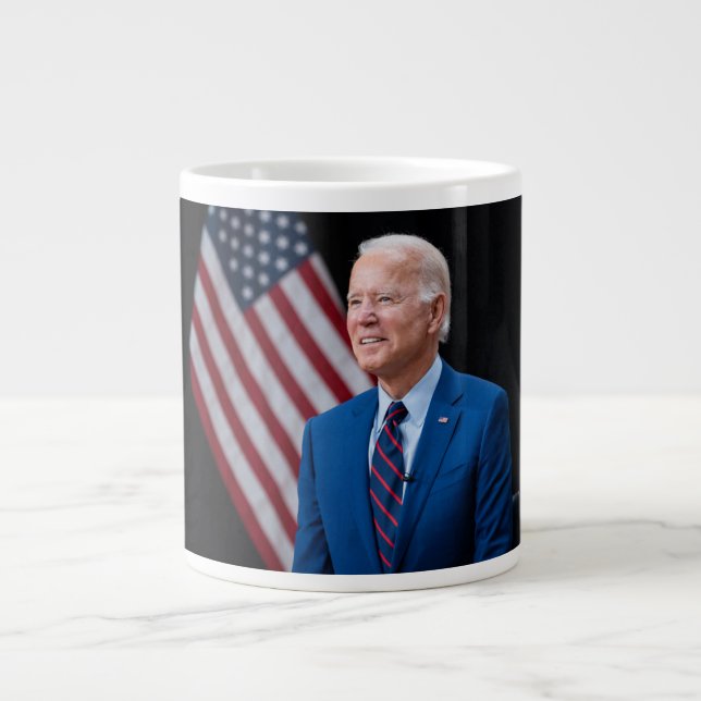 2021 Joe Biden US President Portrait Large Coffee Mug (Front)
