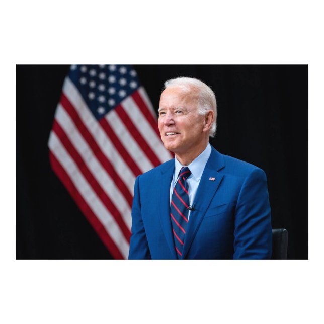 2021 Joe Biden US President Portrait Photo Print (Front)