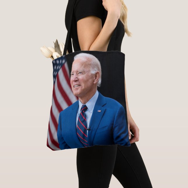2021 Joe Biden US President Portrait Tote Bag (Close Up)