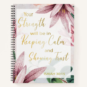 2021 JW Year Text - Keep Calm and Show Trust Notebook