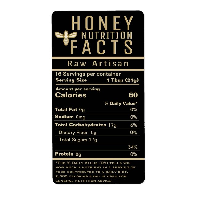 2021 Latest Honey Nutrition Black Gold with Bee La (Front)