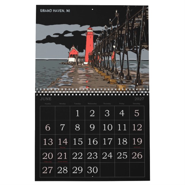 2021 LIGHTHOUSE CALENDAR (Jun 2027)