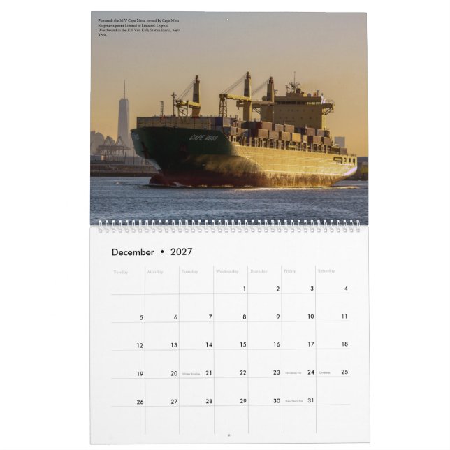 2021 Maritime Photography by: Birk Thomas Calendar (Dec 2027)