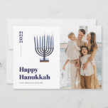 2021 Minimalist Menorah Candle Hanukkah Photo Holiday Card<br><div class="desc">© Gorjo Designs. Made for you via the Zazzle platform.

// Need help customizing your design? Got other ideas? Feel free to contact me (Zoe) directly via the contact button below.</div>