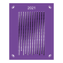 2021 - Moon Calendar Purple