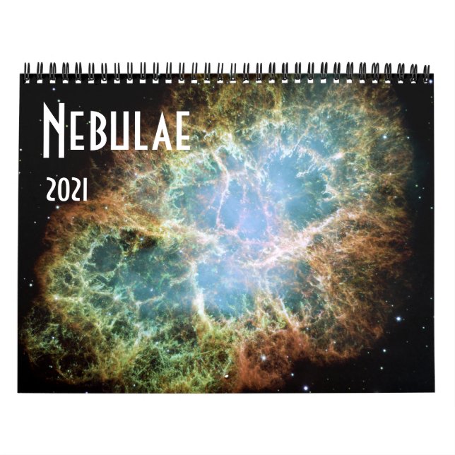 2021 NASA Space Nebulae  Astronomy Stars Calendar (Cover)