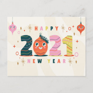 2021 NEW YEAR ILLUSTRATION DESIGN HOLIDAY POSTCARD