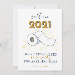 2021 New Year Toilet Paper Personalised Holiday Card