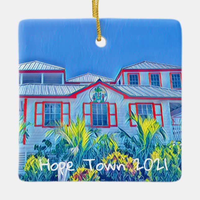 2021 Ornament- Hope Town Primary School- Ceramic Ornament (Front)