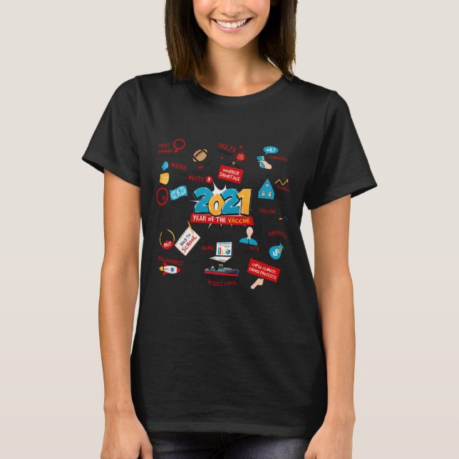 2021 Pandemic Vaccines Commemorative Christmas T S T-Shirt (Front)