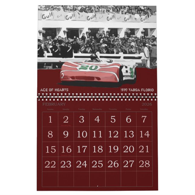 2021 RACING CALENDAR (Feb 2026)