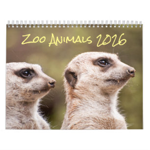 2021 Safari Zoo Animals Photography Calendar