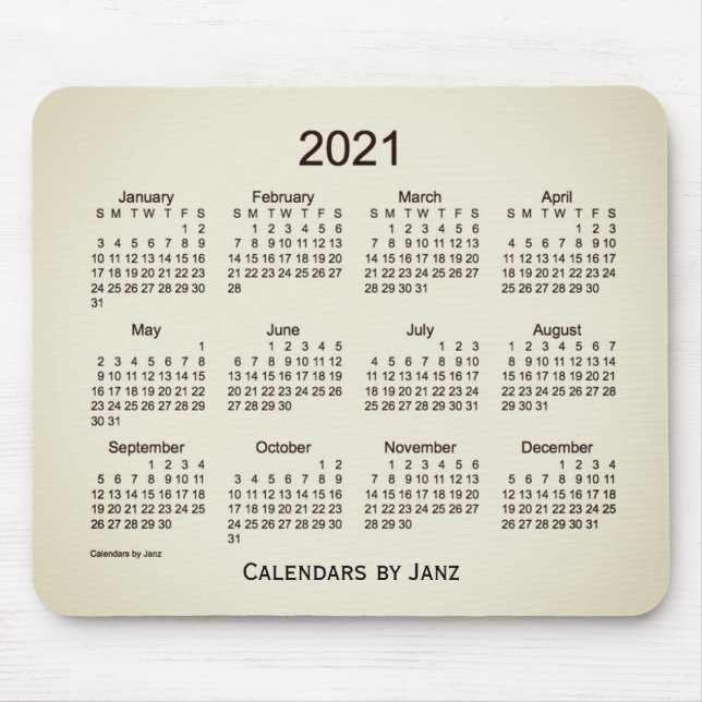 2021 San Telmo Calendar by Janz Mouse Pad (Front)