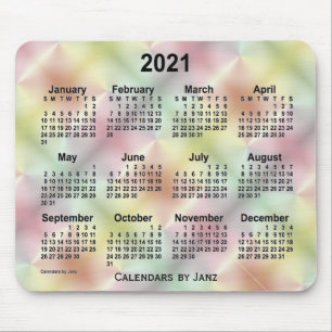 2021 San Telmo Satin Calendar by Janz Mouse Mat