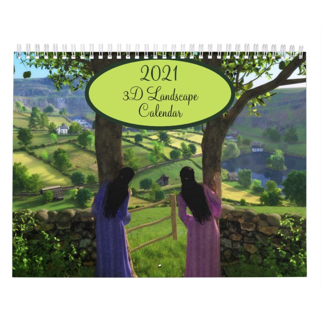 2021 Silverwebforge 3D Landscape Calendar (Cover)