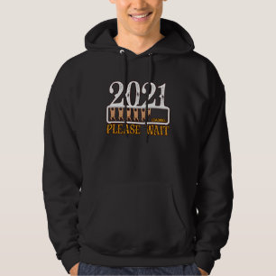 2021 Sloth Please Wait Loading Resolution Sparkle  Hoodie