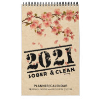 2021 Sober & Clean: Recovery Quotes Gift Planner