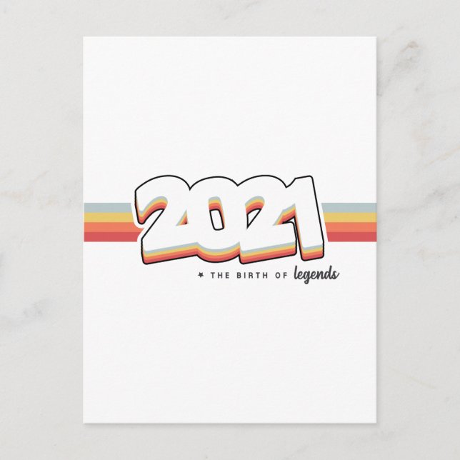 2021 The birth of legends Postcard (Front)