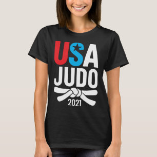 2021 USA Judo Player Apparel American for US Judo T-Shirt