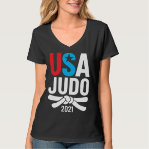 2021 USA Judo Player Apparel American for US Judo T-Shirt