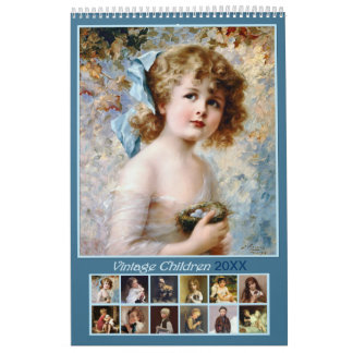 2021 Vintage Children Wall Calendar