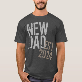 2021 Vintage New Dad First Father's Day T-Shirt