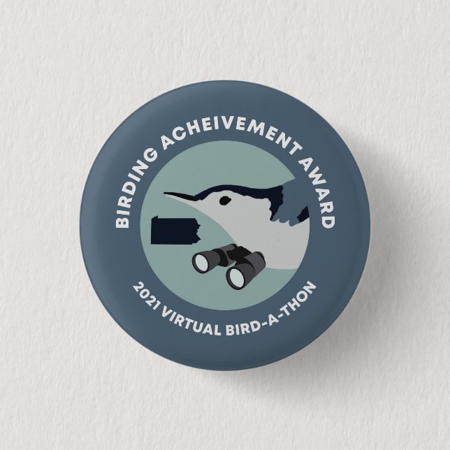 2021 Virtual Bird-A-Thon Pin (Front)