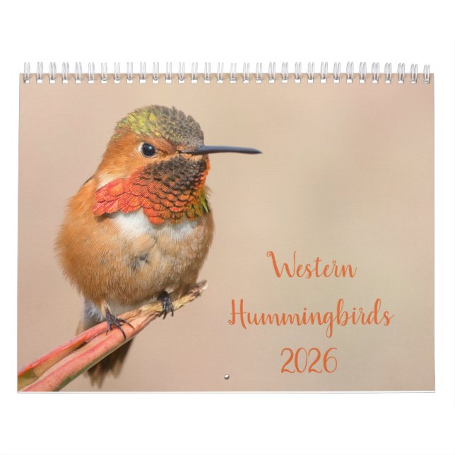 2021 Western Hummingbirds Photography Calendar (Cover)