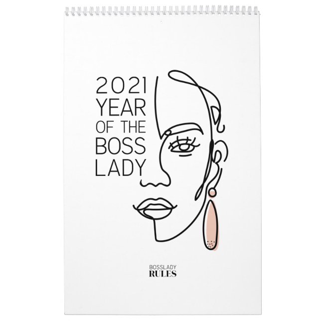 2021 Year of the Boss Lady Motivational Quotes Calendar (Cover)
