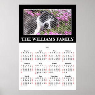 2021 Your Favourite Photo Custom Calendar Poster