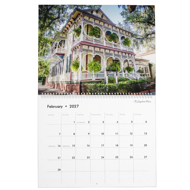 2022 (*11x14) Savannah Photo Calendar CPB (Feb 2027)