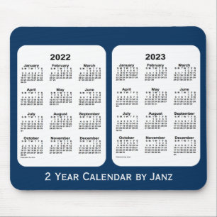 2022-2023 Police Box Blue 2 Year Calendar by Janz Mouse Mat