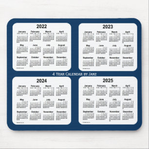2022-2025 Police Box Blue 4 Year Calendar by Janz Mouse Mat
