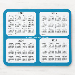 2022-2025 Steel Blue 4 Year Calendar by Janz Mouse Mat