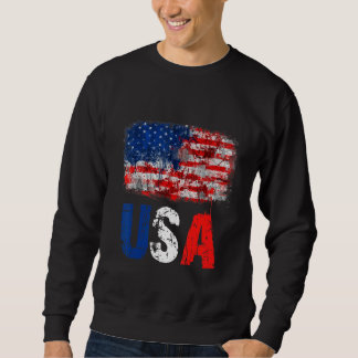 2022 4th Of July Independence Day Us American Flag Sweatshirt